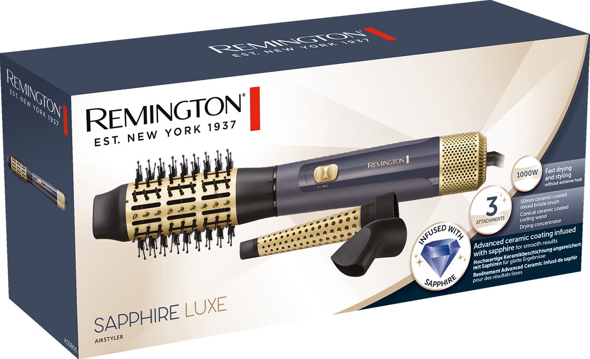 Remington Sapphire Luxe Föhnborstel - 1000 Watt - AS5805