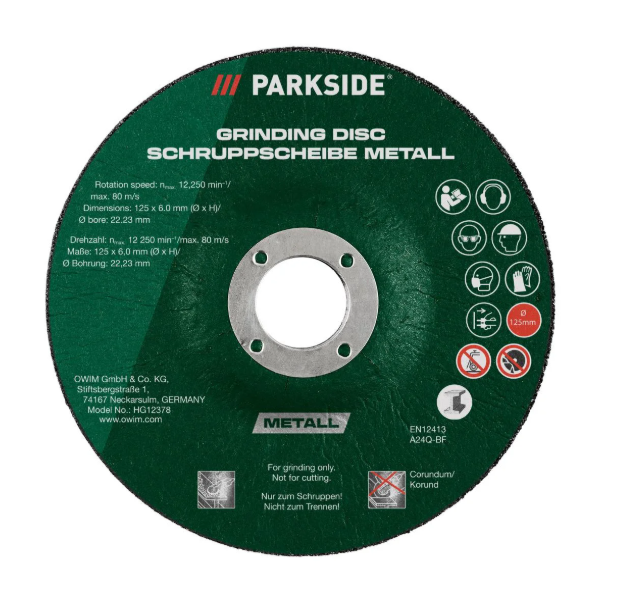 PARKSIDE® Slijpschijven - 125MM